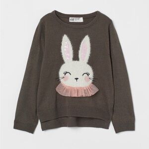 H&M Kids Brown Bunny Sweater